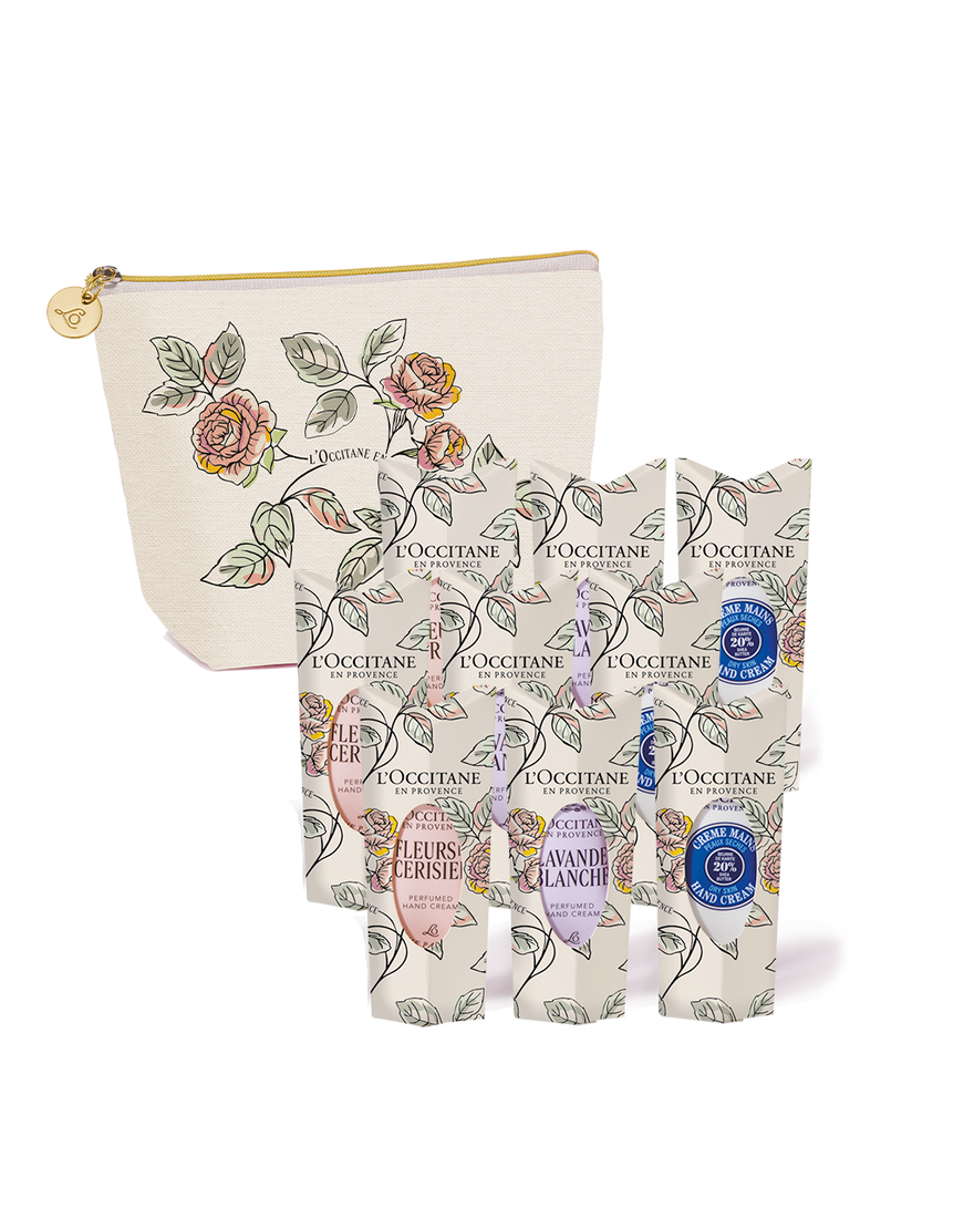 カドー アン フルール 9本｜数量限定キット｜ハンドケア｜ロクシタン