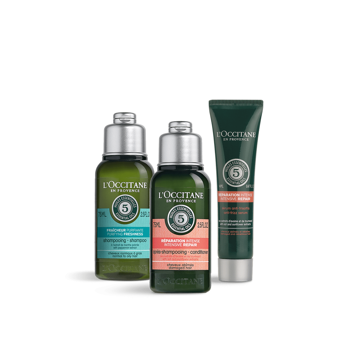 ファイブハーブス トライアルミックス 数量限定キット 公式通販限定 ヘアケア ロクシタン公式通販