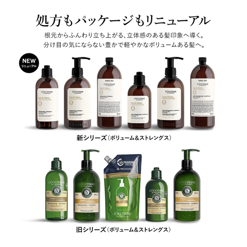 ロクシタン ボリューム＆ストレングスシャンプーとリンス 【新品未使用】 L'OCCITANE シャンプー ロクシタン l'occitane ボリューム
