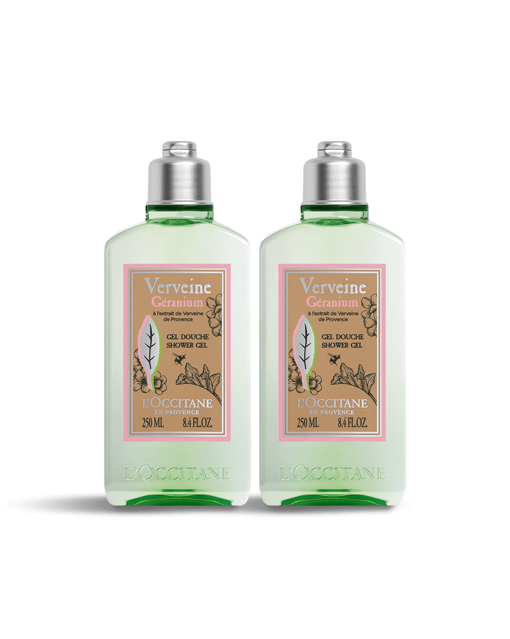 ロクシタン ヴァーベナ＆チェリーブロッサムシャワージェル(詰替)各