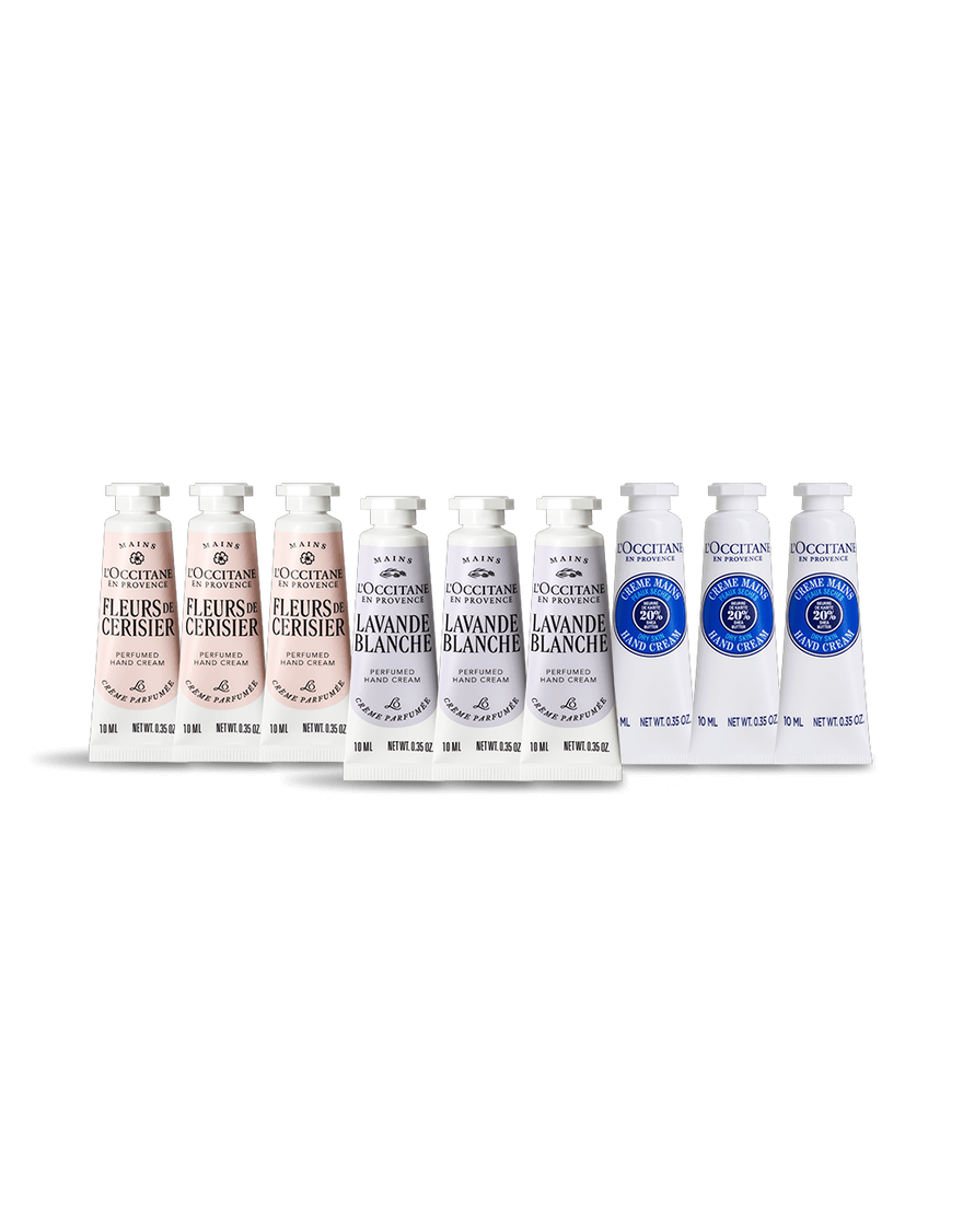 L'Occitane ハンドクリーム 9本セット カドー アン フルール 9本｜数量限定キット｜ハンドケア｜ロクシタン