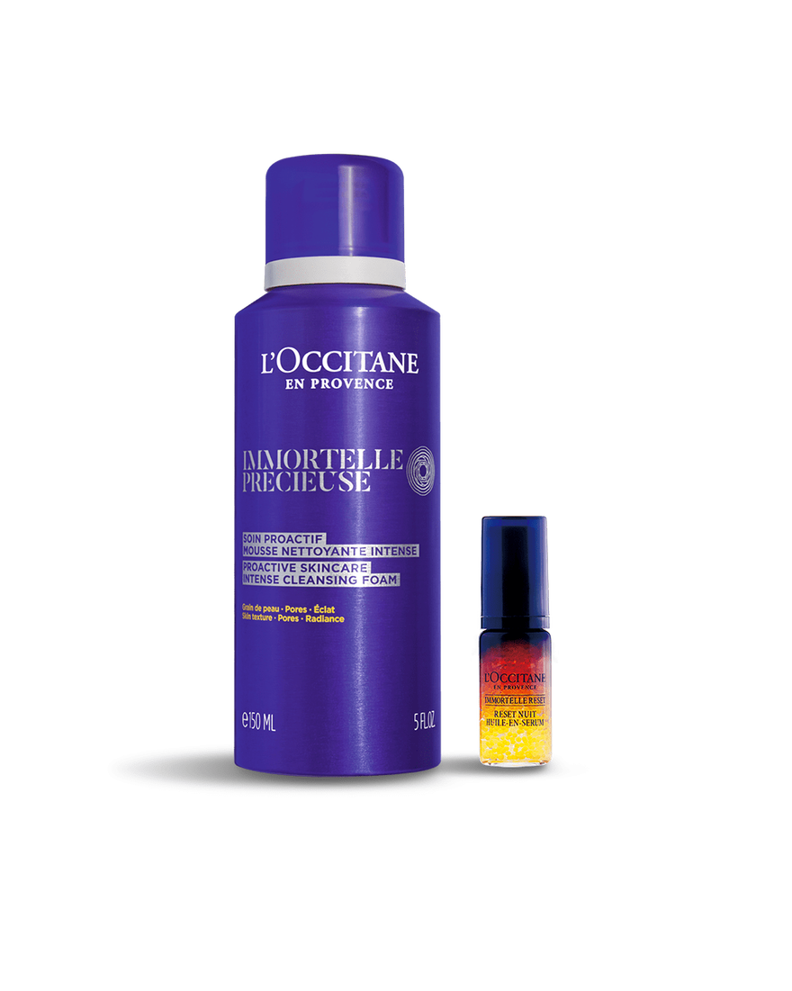 イモーテル クレンジングフォーム＆リセットセラム｜スキンケア