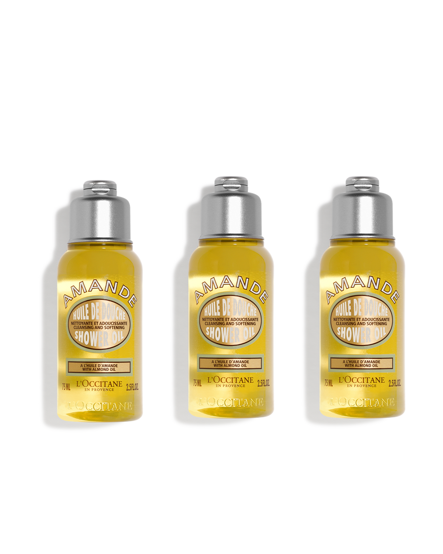アーモンド モイスチャライジングシャワーオイル ミニ3本セット｜Last