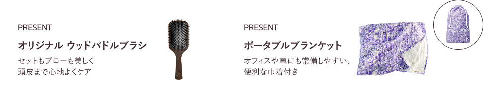 オリジナル ウッドパドルブラシ ポータブルブランケット