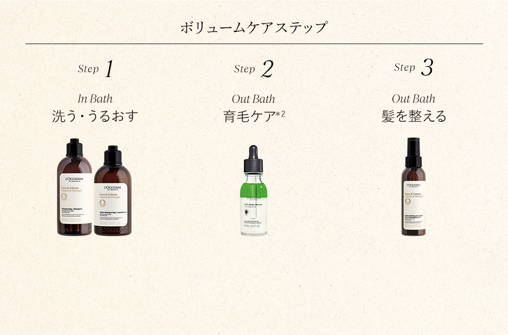 ボリュームケアステップ