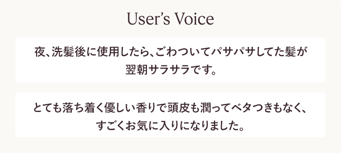 User’s Voice