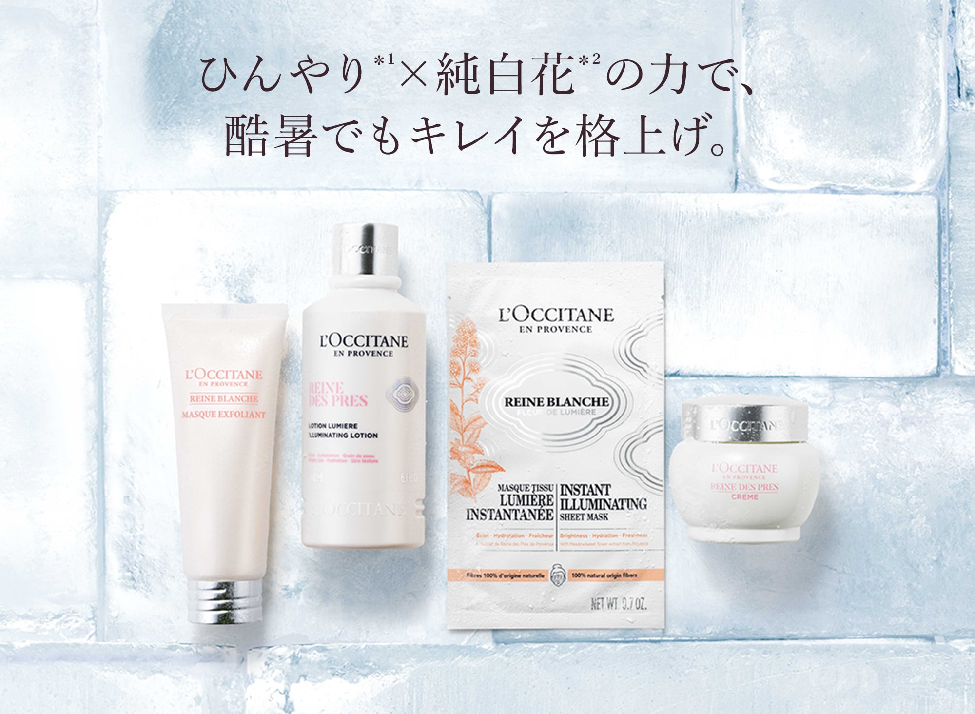 【新品】ロクシタン レーヌデプレ　ベーシック　クレンジングフォーム&化粧水×2 レーヌデプレ｜ロクシタン公式通販