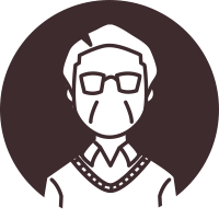 70代男性のイラスト