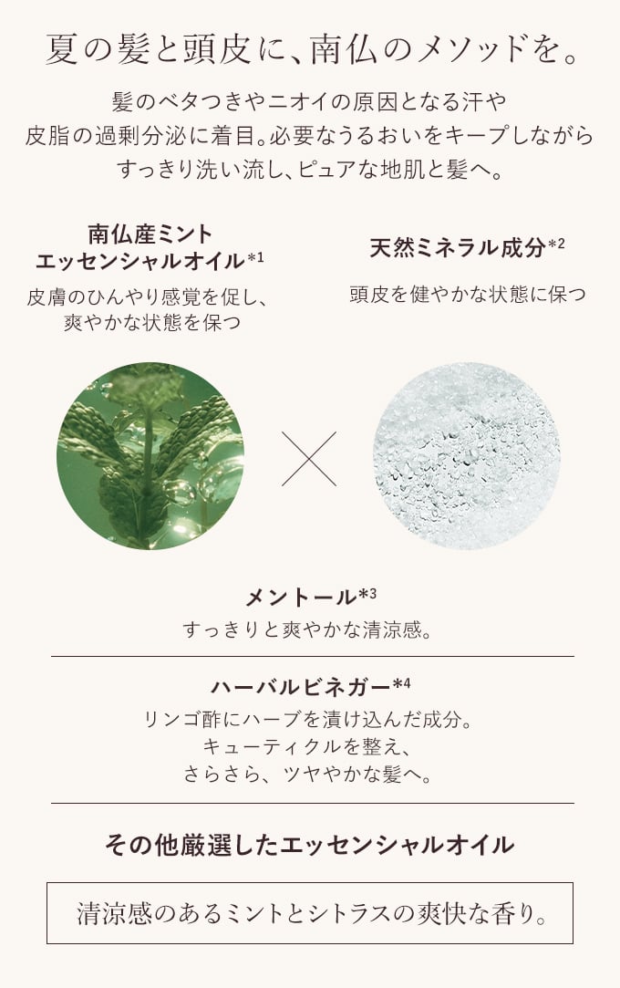 夏の髪と頭皮に、南仏のメソッドを。