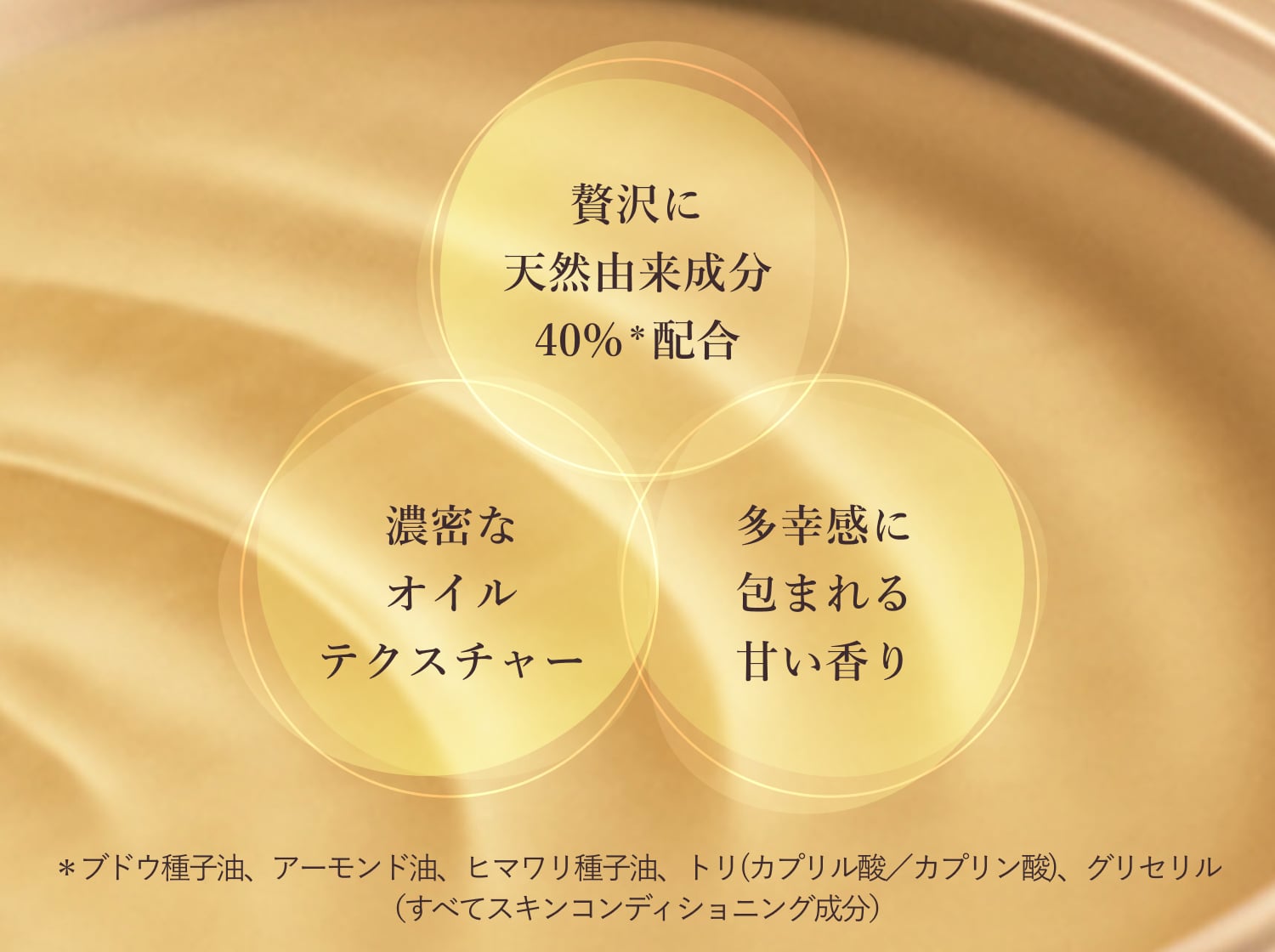 シャワーオイル3つのポイント