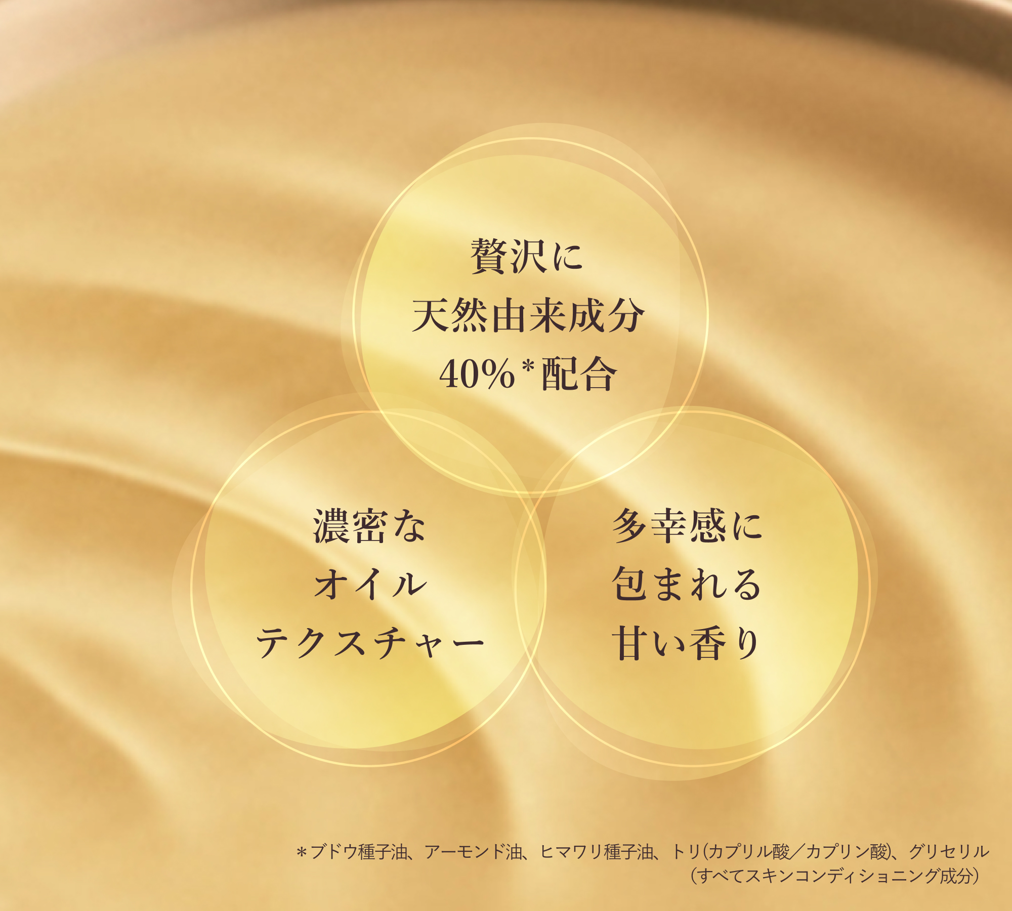 シャワーオイル3つのポイント