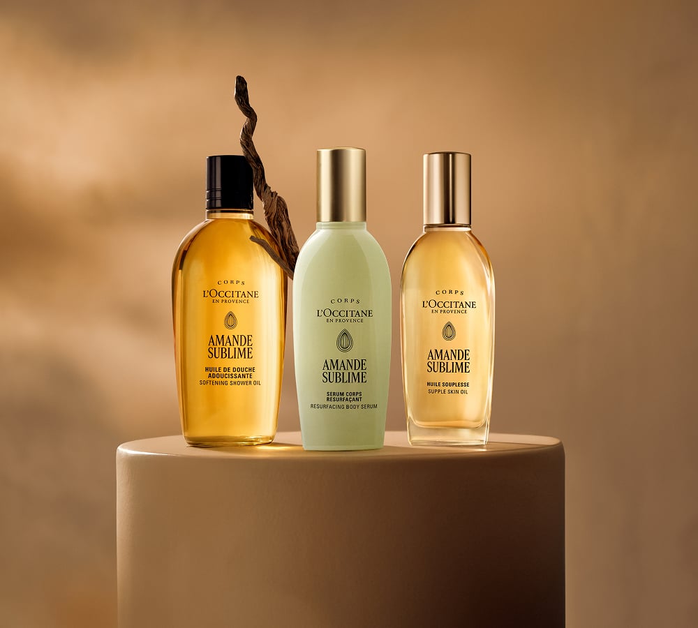 L'OCCITANE アーモンドシャワーオイルとミルクコンセントレートセット アマンドスブリーム｜ロクシタン公式通販