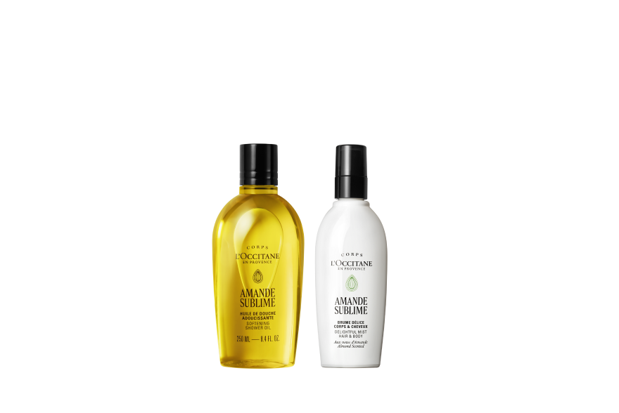 L'OCCITANE アーモンドシャワーオイルとミルクコンセントレートセット アマンドスブリーム｜ロクシタン公式通販