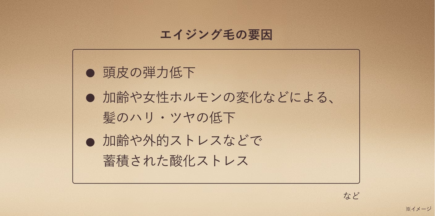 エイジング毛の要因