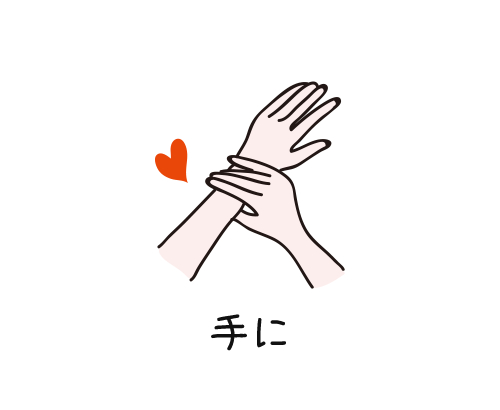 手に