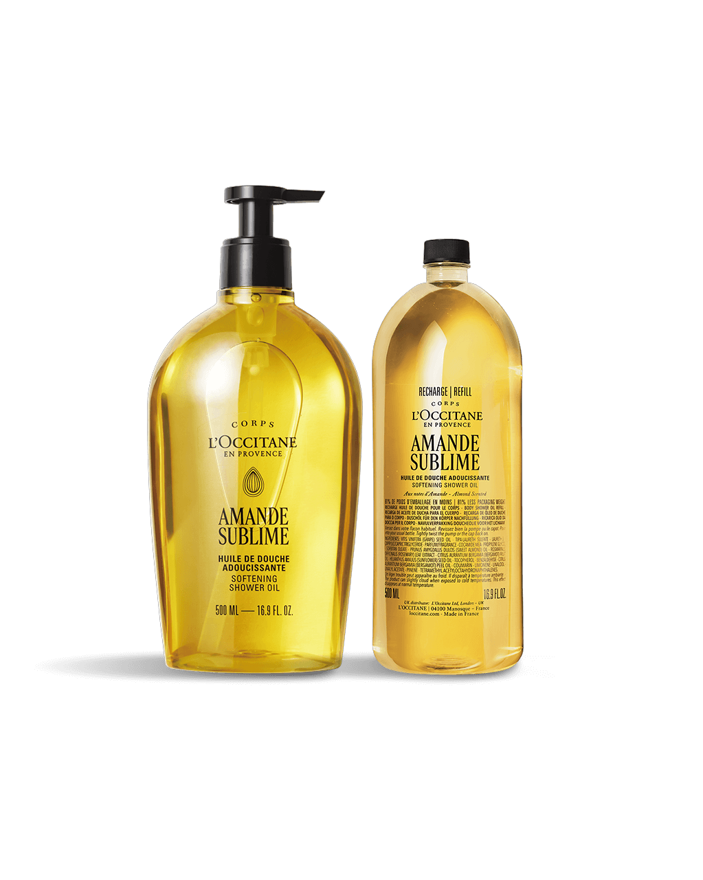 アマンドスブリーム シャワーオイル レフィルデュオ｜数量限定キット